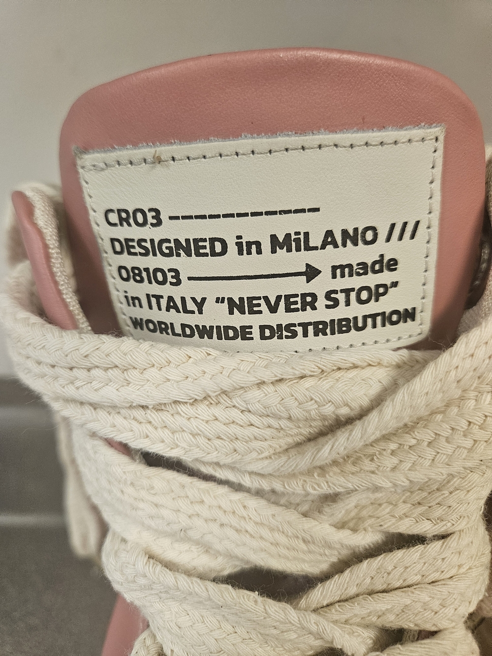 High-Top Platform Sneakers - Pink/White - Picture 3 of 14
